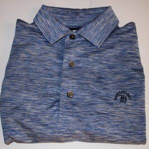 Footjoy Mens Short Sleeve Golf Polo MEDIUM Static Blue